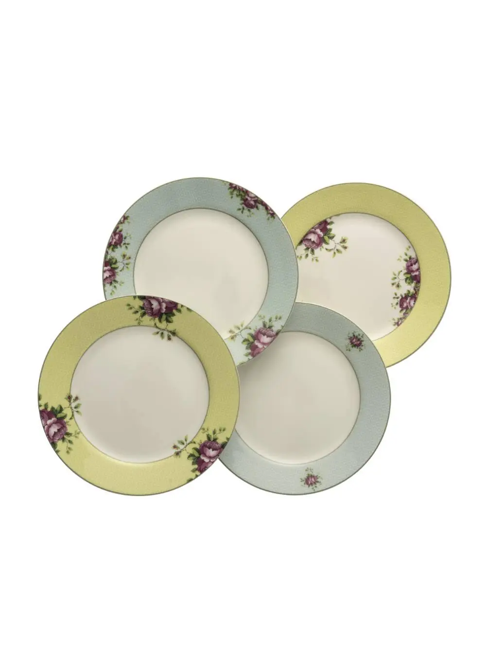 Archive Rose Plates Set Of 4